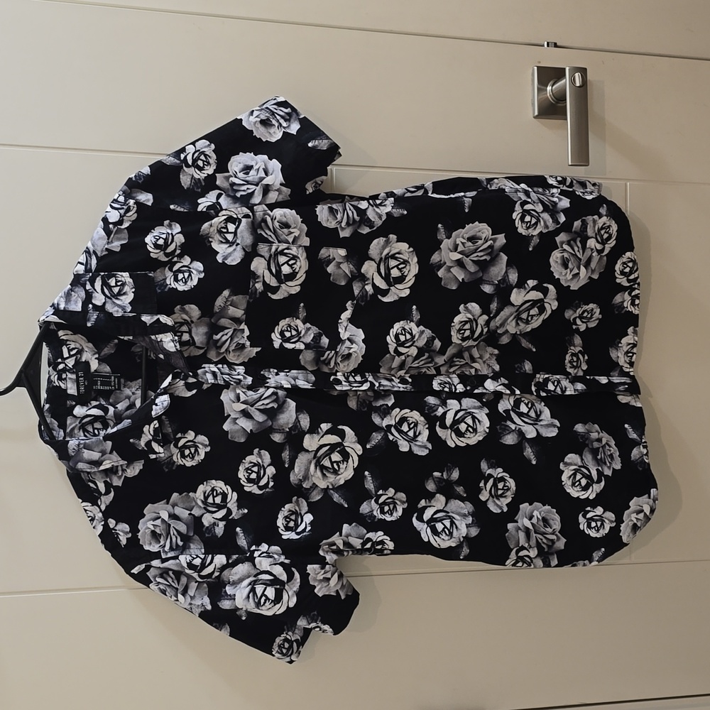 Rose button down shirt